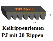 Keilrippenriemen PJ mit 20 Rippen