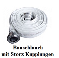 Bau Industrieschlauch mit Storz Kupplungen