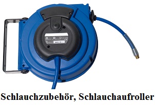 Schlauchaufroller, Schlauchwagen und Schlauchhalter