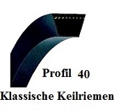 Keilriemen Profil 40