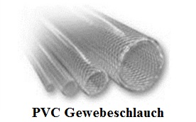 PVC Gewebeschlauch transparent