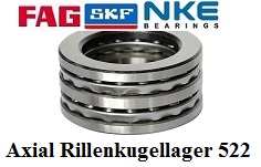 Axial-Rillenkugellager 522