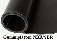 Gummiplatten NBR/SBR Kraftstoff und Ölbeständig
