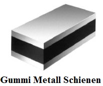 Gummi-Metall-Schienen