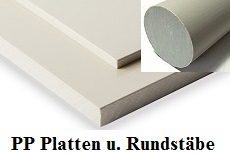 PP Platten und PP Rundstbe