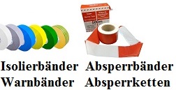 Absperrkette, Isolierbnder, Absperrbnder, Warnbnder