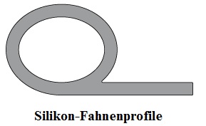 Silikon Fahnenprofile