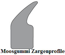 Moosgummi Zargenprofile