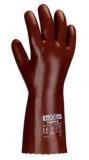 Chemikalienschutz Handschuhe PVC Rotbraun 60 Paar 