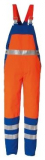 Rofa-Latzhose DUO-Color orange/blau Gr. 44-54