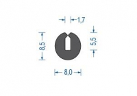 Moosgummi U-Profil schwarz EPDM (200 m)