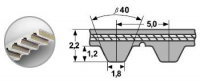 PU-Zahnflachriemen 25 T5 545