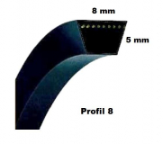 Keilriemen 8 x 385 Li