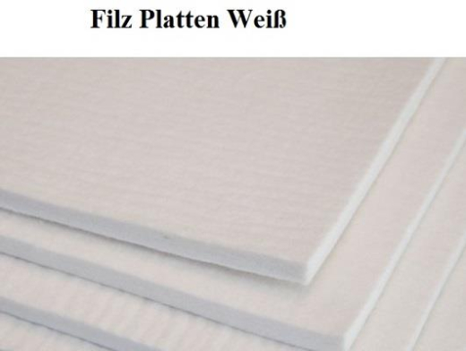 Filzmatten 1 mm Industrie wei (1,6 m)