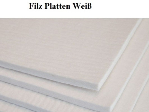 Filzmatten 10 mm Industrie wei� (ca. 1,6 m�)