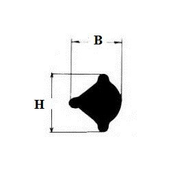 Gummi-F�llerprofil 02 schwarz