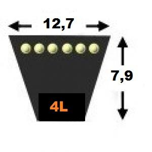 Kupplungsriemen/Keilriemen 4L-420 4/8