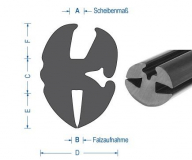 Gummi-Klemmprofil 08 (VE 25 m)