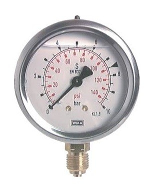 Glycerin-Manometer senkrecht 63 mm