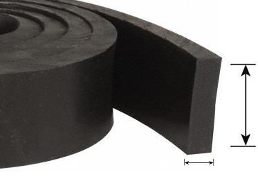 Rubber profile 5x10 mm EPDM (100 m)