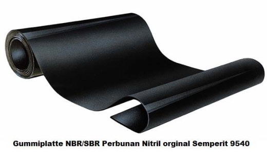 Gummiplatte NBR/SBR 10 mm Semperit 9540 (Rolle)