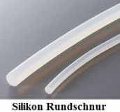 Silikon Rundschnur 30 mm transparent