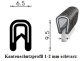 Kantenschutzprofil 1-2 mm schwarz