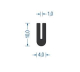 Gummi U-Profil / Fassungsprofil EPDM