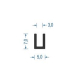 Gummi U-Profil / Fassungsprofil EPDM (VE 100 m)