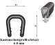 Kantenschutzprofil 6-8 mm schwarz (100 m)