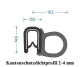 Kantenschutzdichtprofil 2-4 mm schwarz (50 m)