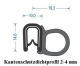 Kantenschutzdichtprofil 1-4 mm schwarz (50 m)