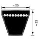 Schmalkeilriemen USA 8V 2500-25N