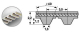PU-Zahnflachriemen 16 T5 365