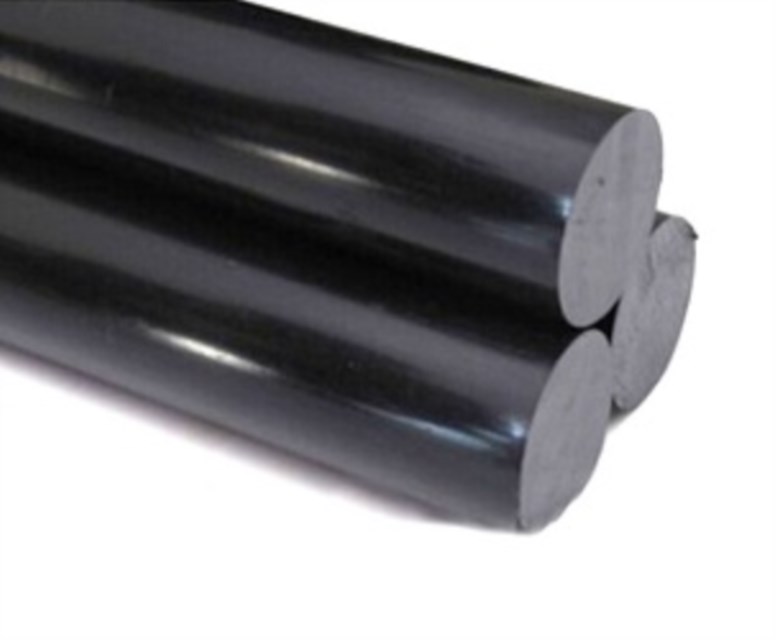 PA 6.6 GF 30   Rundstab 30 mm schwarz 1 Meter Rund 30 mm 