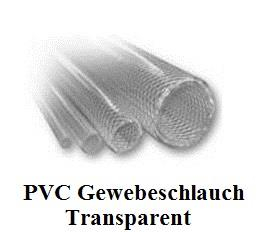 Fitt PVC-Schlauch transparent Polyestergewebe 13x19mm 50m