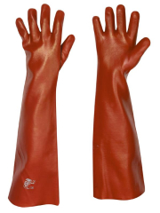 Handschuhe Vinyl Rot Memphis 60 cm lang (VE 36 Paar)