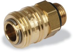 Quick-release coupling AG 3/8 brass NW 7.2