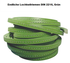 Lochkeilriemen 22 mm endlich Gr�n