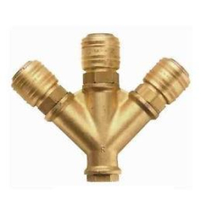 Y-Verteiler 3-fach IG 1/2 mit Kupplungsdosen