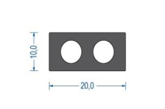Moosgummi Zargenprofil schwarz (50 m)