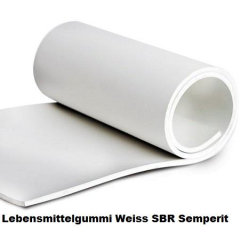 Lebensmittelgummi Weiss SBR 5,0 mm Semperit A621 Lebensmittelgummi Weiss SBR 5,0 mm Semperit A621