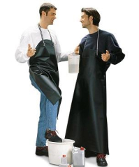 PVC Schrzen 100 x 120 cm Schwarz