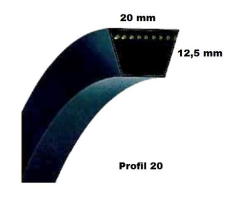Keilriemen 20 x 1700 Li