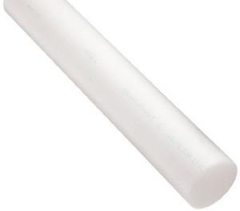 PVDF Rundstab 25 mm Natur