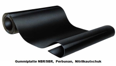 Gummiplatte NBR/SBR 2 mm 1,2 m breit