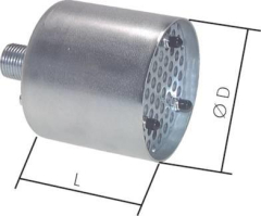 Hochleistungs Schalldmpfer G 1 1/2 6 bar