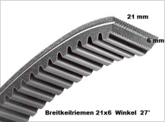 Breitkeilriemen 21x6x870 mm
