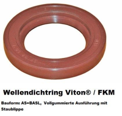 Wellendichtring Viton 16x30x7 mm A
